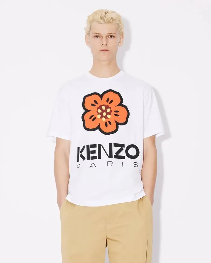 Kenzo TShirts And Polos Men 039Boke Flower039 Classic Tshirt White