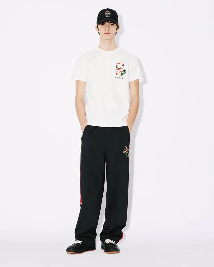 Kenzo TShirts And Polos Men 039Year Of The Dragon039 Embroidered Slim Tshirt Off White
