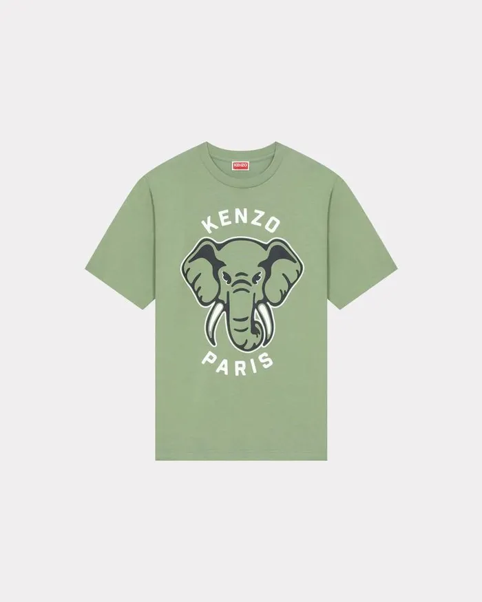 Kenzo TShirts And Polos Men Elephant039 Tshirt Almond Green