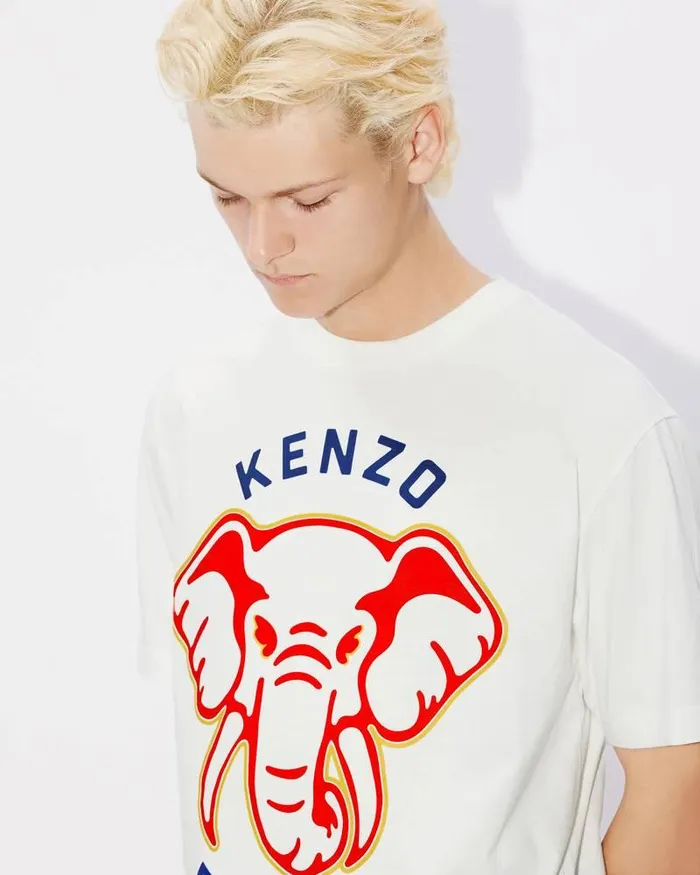 Kenzo TShirts And Polos Men Elephant039 Tshirt Off White