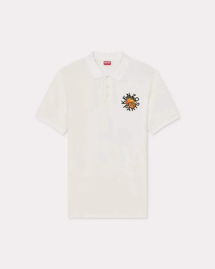 Kenzo TShirts And Polos Men Orange039 Slim Polo Off White
