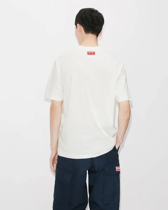Kenzo TShirts And Polos Men Varsity Jungle039 Elephant Tshirt Off White