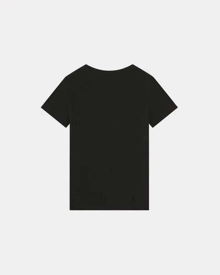 Kenzo TShirts And Polos Women 039Boke Flower039 Embroidered Tshirt Black