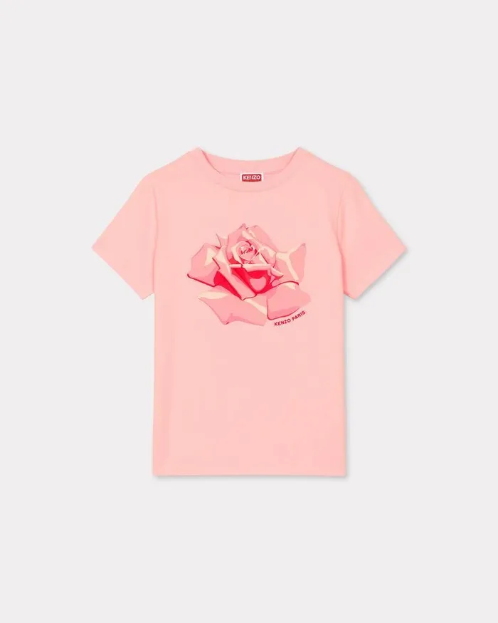 Kenzo TShirts And Polos Women Rose039 Classic Tshirt Faded Pink