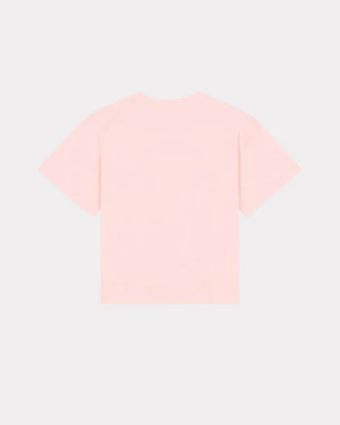 Kenzo TShirts And Sweatshirts Kids Tshirt In Cotton With An Elephant Print Pastel Pink