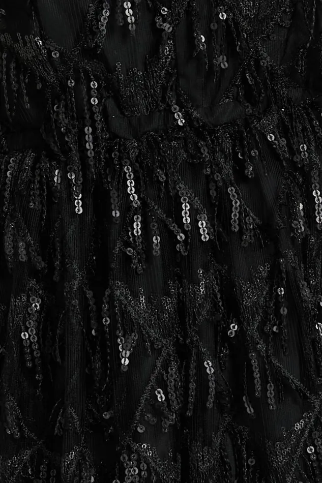 Khrizza Mini Dress 8211 Sequin Gathered Dress In Black Women Showpo Curve Clothes