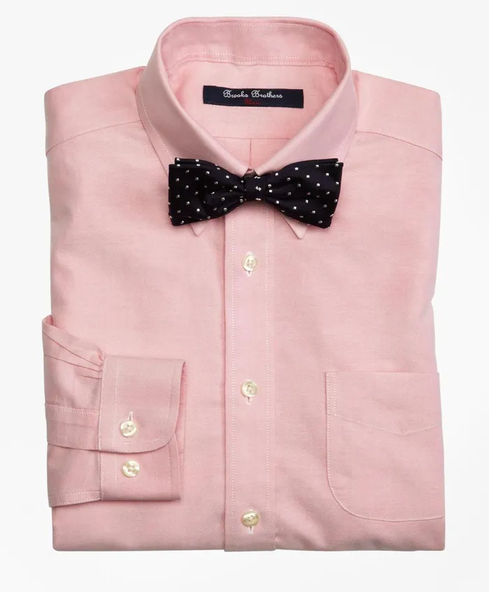 Kids Boys NonIron Supima Oxford Polo ButtonDown Dress Shirt Pink Brooks Brothers Shirts