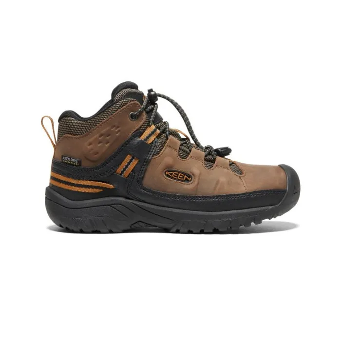 Kids KEEN Boots Big Kids039 Dark Brown Hiking Boots 8211 Targhee Mid WP
