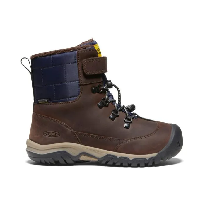 Kids KEEN Online Big Kids039 Kanibou Waterproof Brown Leather Tall Boot