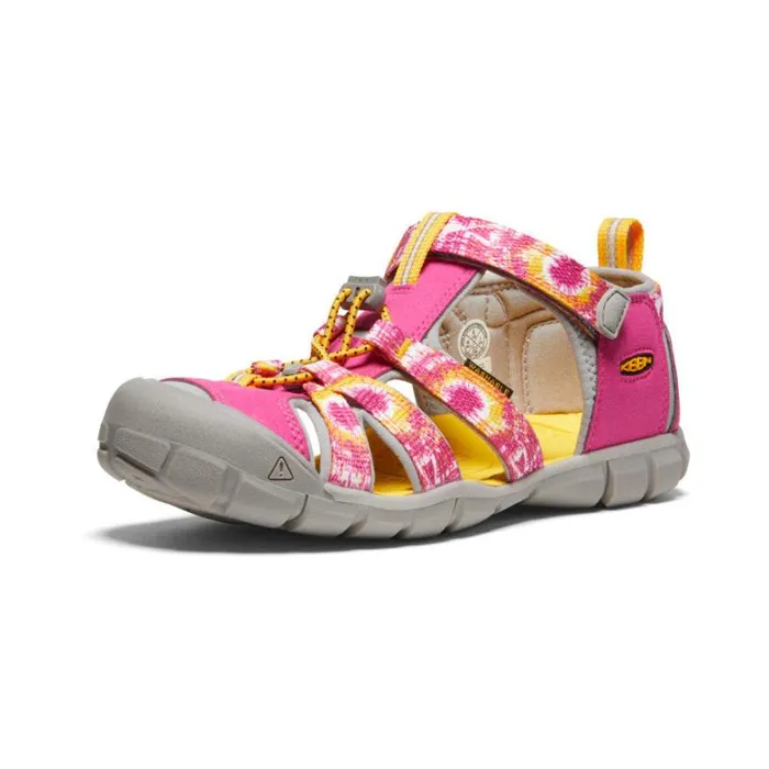 Kids KEEN Playground Big Kids039 Yellow Print Water Sandals 8211 Seacamp II CNX Kids KEEN Playground Big Kids039 Yellow Print Water Sandals 8211 Seacamp II CNX