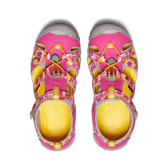 Kids KEEN Playground Big Kids039 Yellow Print Water Sandals 8211 Seacamp II CNX Kids KEEN Playground Big Kids039 Yellow Print Water Sandals 8211 Seacamp II CNX