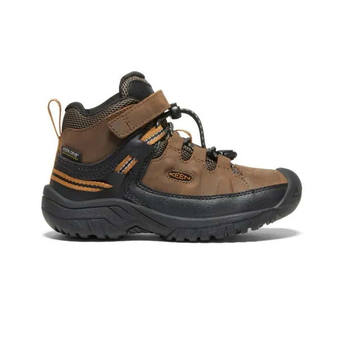 Kids KEEN Playground Little Kids039 Dark Brown Hiking Boots 8211 Targhee Mid WP