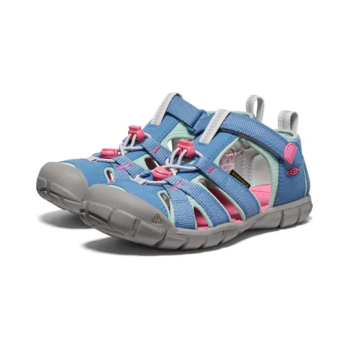 Kids KEEN Sandals Big Kids039 Seacamp II CNX Coronet BlueHot Pink Sandal Kids KEEN Sandals Big Kids039 Seacamp II CNX Coronet BlueHot Pink Sandal