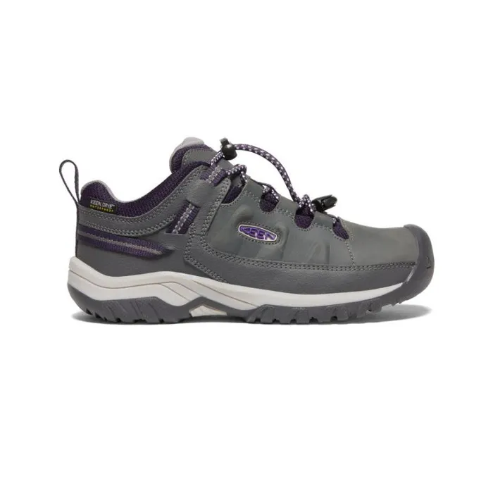 Kids KEEN Shoes Big Kids039 Waterproof Grey Hiking Shoes 8211 Targhee Low WP
