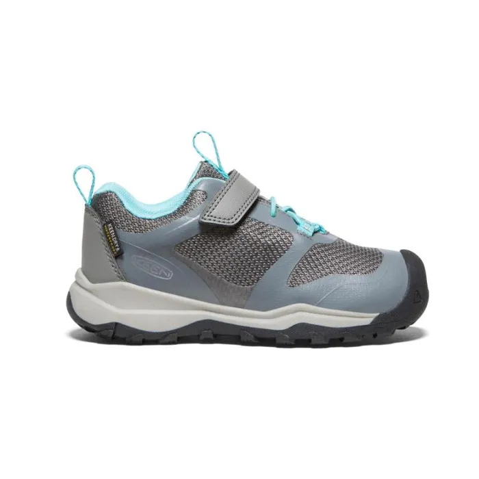 Kids KEEN Shoes Little Kids039 Wanduro Low Waterproof Grey Leather Shoe