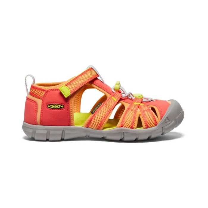 Kids KEEN Water Big Kids039 Seacamp II CNX CayenneEvening Primrose Sandal