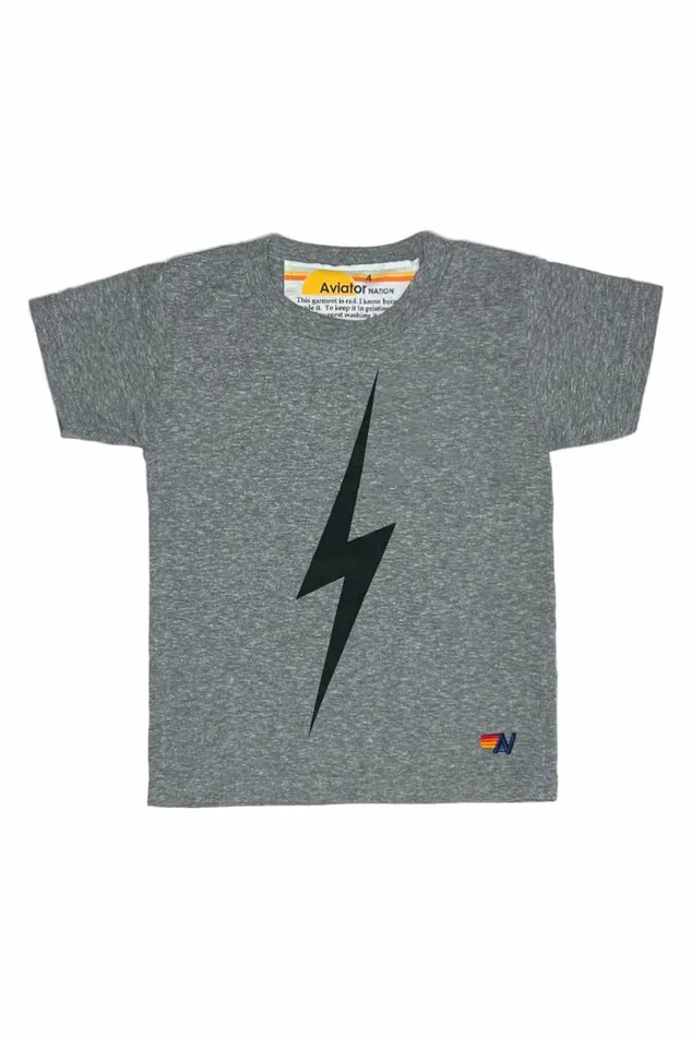 Kids KID039S BOLT TEE 8211 HEATHER GREY Aviator Nation