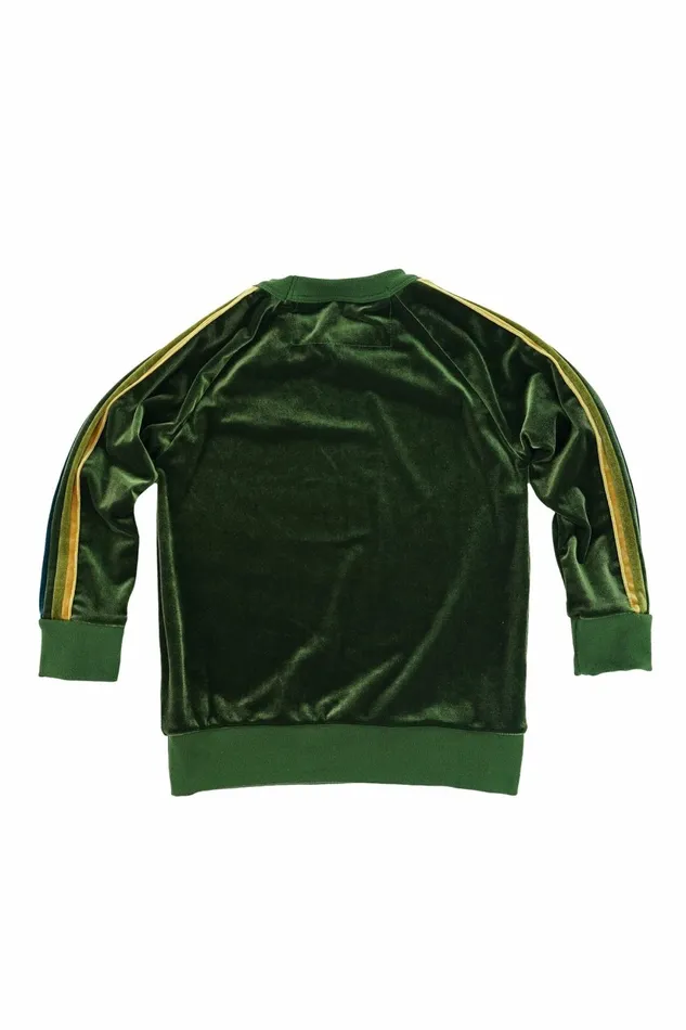 Kids KID039S CLASSIC VELVET CREW SWEATSHIRT 8211 OLIVE GREEN Aviator Nation Kids KID039S CLASSIC VELVET CREW SWEATSHIRT 8211 OLIVE GREEN Aviator Nation