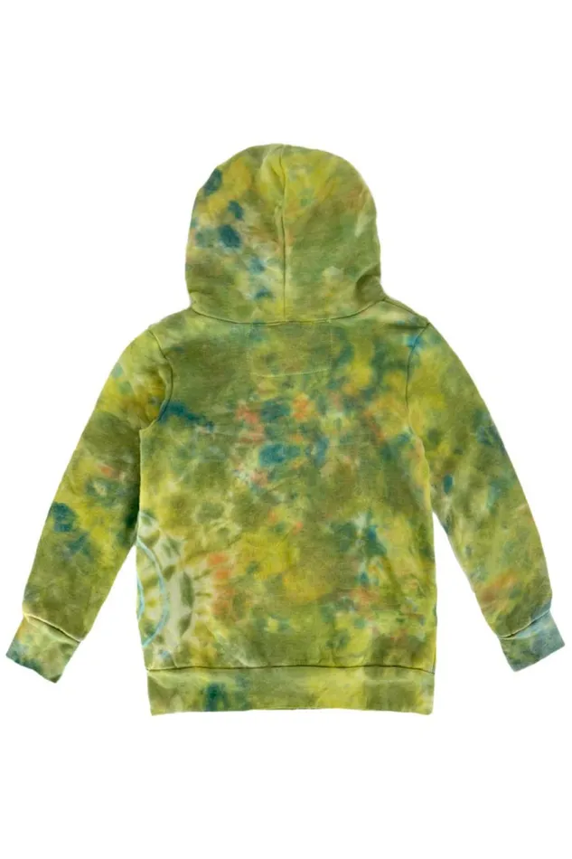 Kids KID039S HAND DYED ZIP HOODIE 8211 TIE DYE GREEN YELLOW Aviator Nation Kids KID039S HAND DYED ZIP HOODIE 8211 TIE DYE GREEN YELLOW Aviator Nation