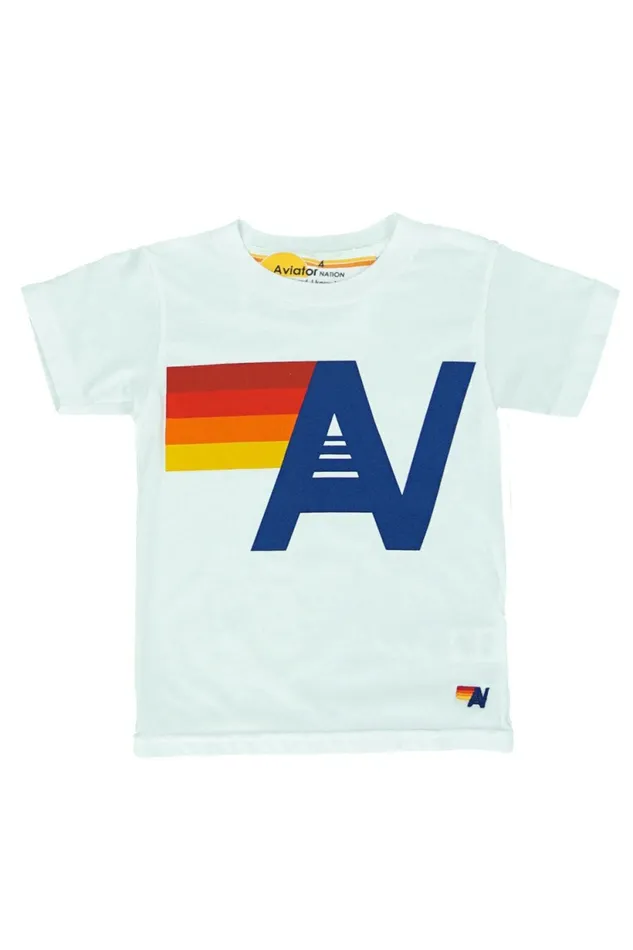 Kids KID039S LOGO TEE 8211 WHITE Aviator Nation
