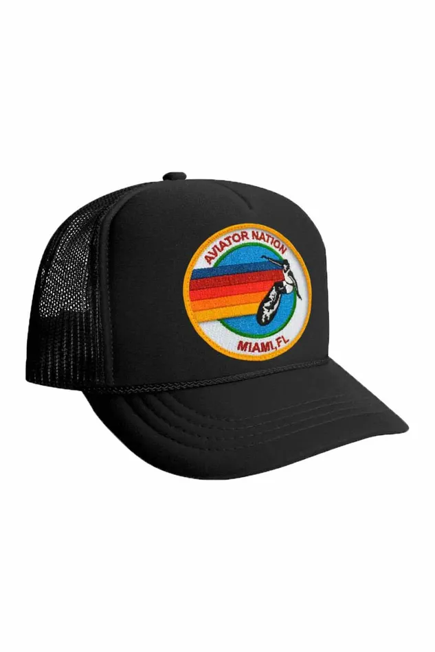Kids KID039S SIGNATURE MIAMI VINTAGE TRUCKER HAT Aviator Nation