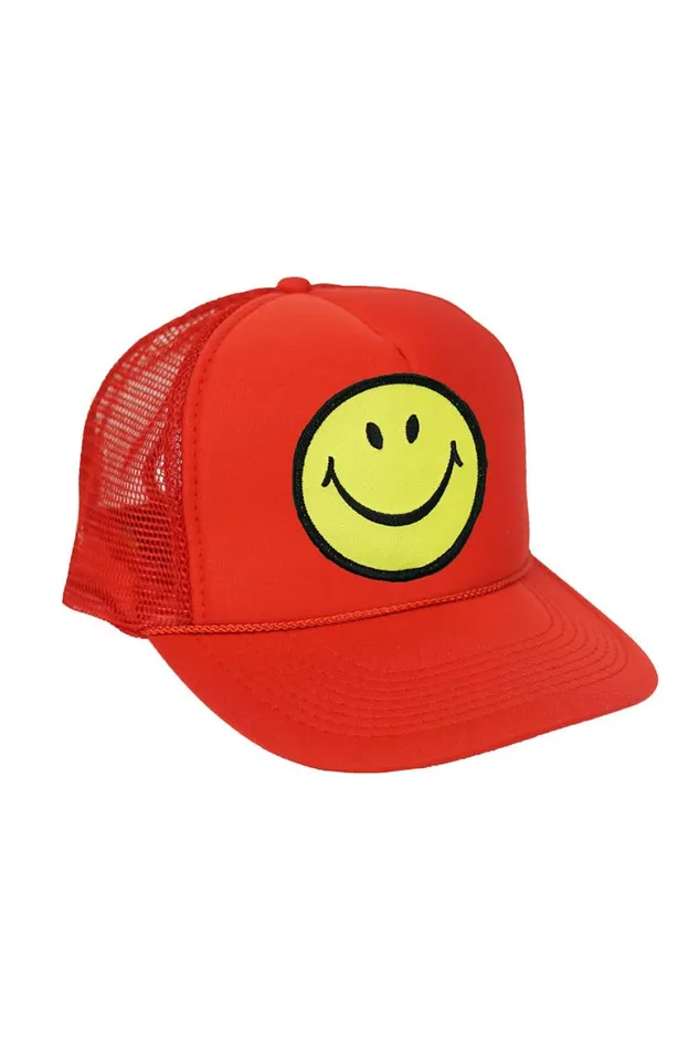 Kids KID039S SMILEY VINTAGE TRUCKER HAT Aviator Nation Kids KID039S SMILEY VINTAGE TRUCKER HAT Aviator Nation