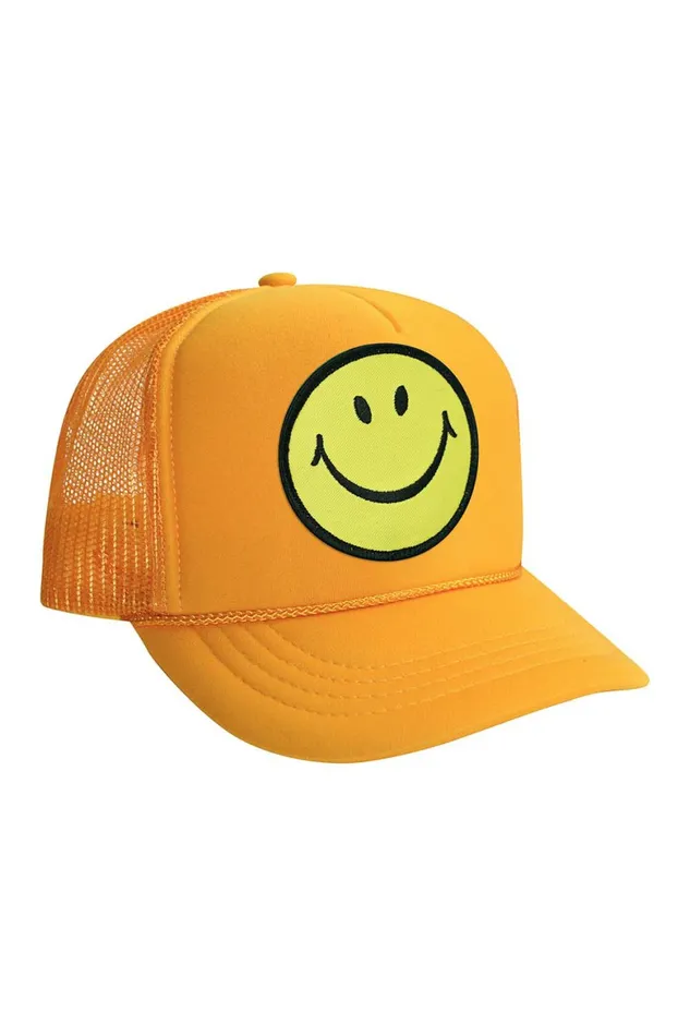 Kids KID039S SMILEY VINTAGE TRUCKER HAT Aviator Nation Kids KID039S SMILEY VINTAGE TRUCKER HAT Aviator Nation