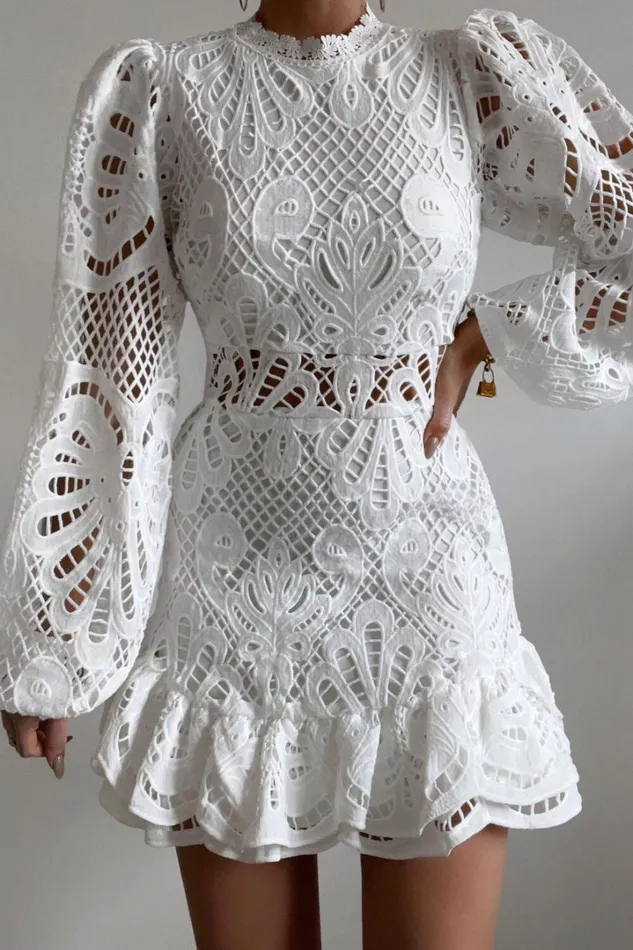 Kiss Me Now Mini Dress 8211 Long Puff Sleeve Dress In White Lace Women Showpo Curve Clothes Kiss Me Now Mini Dress 8211 Long Puff Sleeve Dress In White Lace Women Showpo Curve Clothes