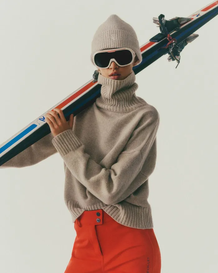 Knitwear Women Sporty and Rich SRC Wool Turtleneck 8211 CreamWhite