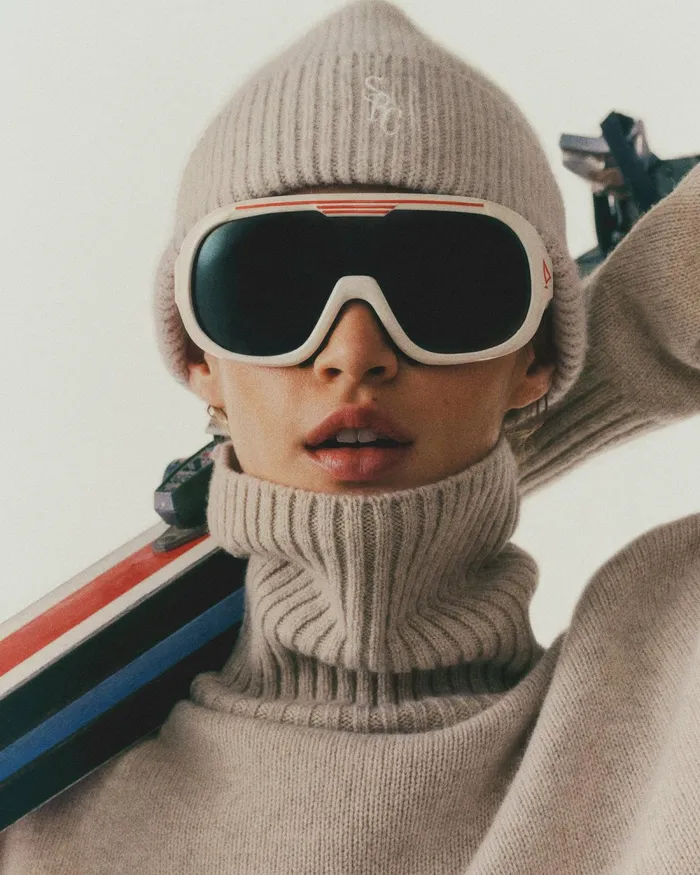 Knitwear Women Sporty and Rich SRC Wool Turtleneck 8211 CreamWhite