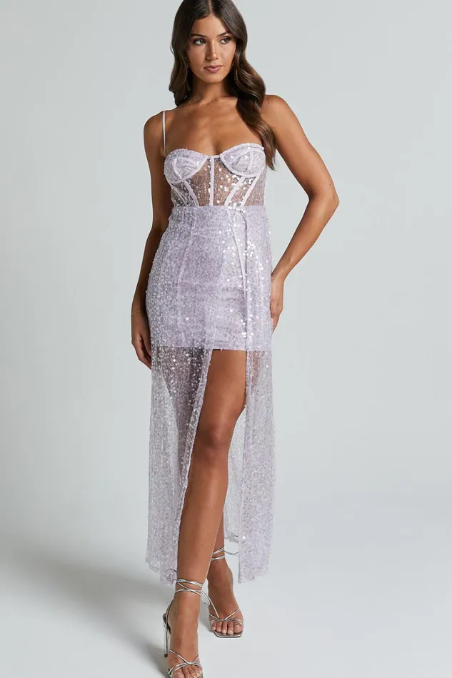 Kristie Maxi Dress 8211 Strapless Glitter Sequin Maxi Gown In Lilac Women Showpo Dresses Kristie Maxi Dress 8211 Strapless Glitter Sequin Maxi Gown In Lilac Women Showpo Dresses