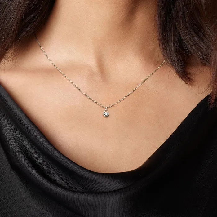 LabGrown Diamond Bracelets Women Pandora Online Infinite Sterling Silver 015 Carat Sparkling Teardrop Chain Bracelet And Necklace Set LabGrown Diamond Bracelets Women Pandora Online Infinite Sterling Silver 015 Carat Sparkling Teardrop Chain Bracelet And Necklace Set