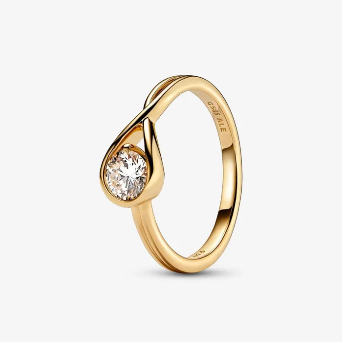 LabGrown Diamond Rings Women Pandora Online Infinite 14k Gold Labgrown Diamond Ring Gold