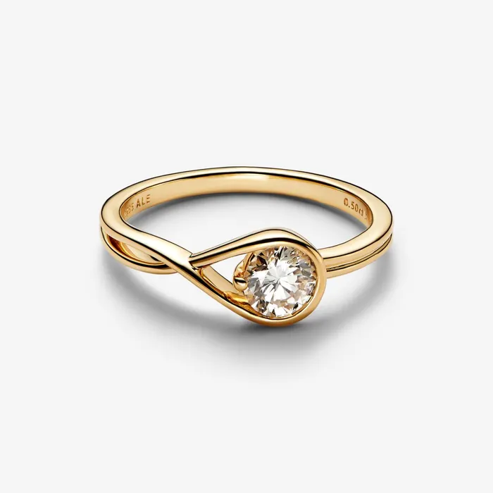 LabGrown Diamond Rings Women Pandora Online Infinite 14k Gold Labgrown Diamond Ring Gold