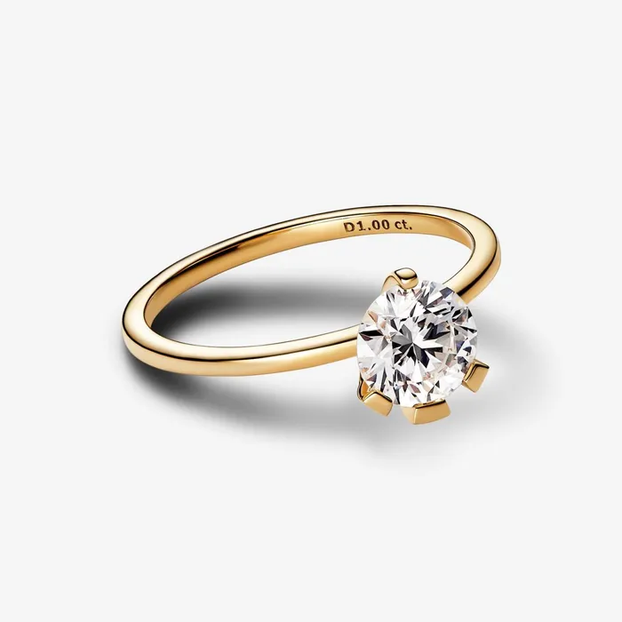 LabGrown Diamond Rings Women Pandora Online Nova 14k Gold Labgrown Diamond Ring Gold