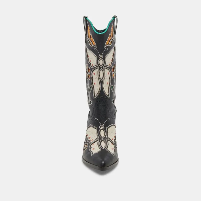 Lelou Boots Black Multi Leather Women Dolce Vita Boots and Booties