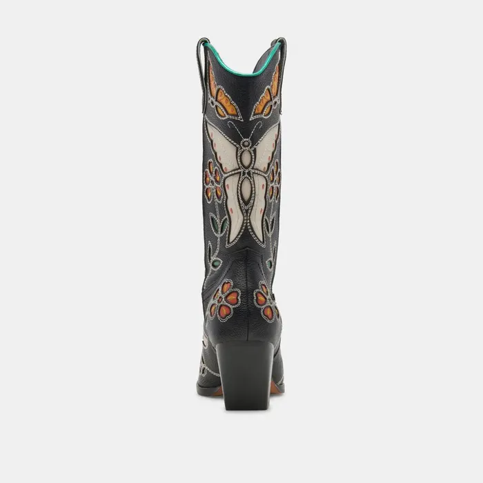 Lelou Boots Black Multi Leather Women Dolce Vita Boots and Booties