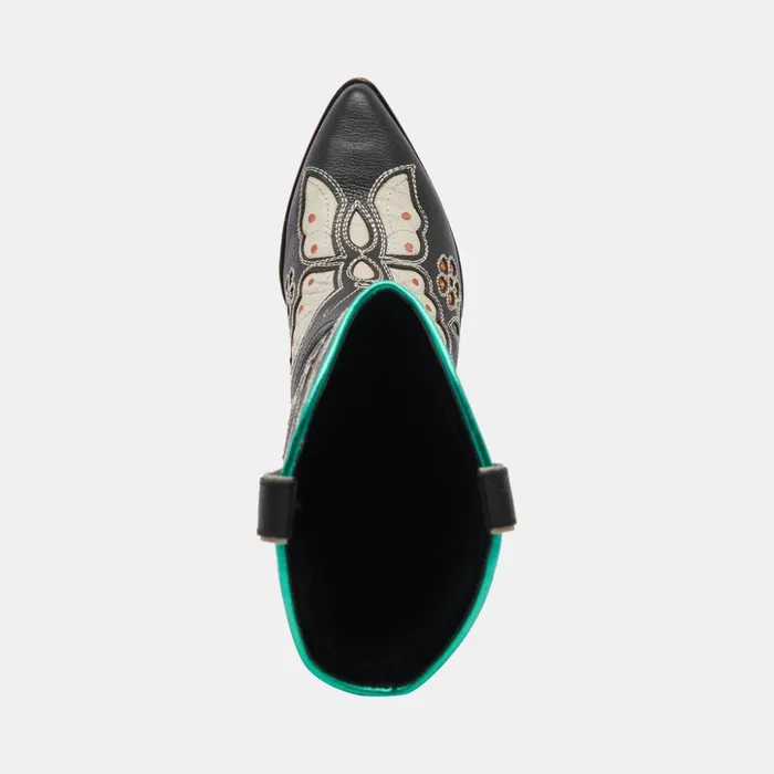 Lelou Boots Black Multi Leather Women Dolce Vita Boots and Booties