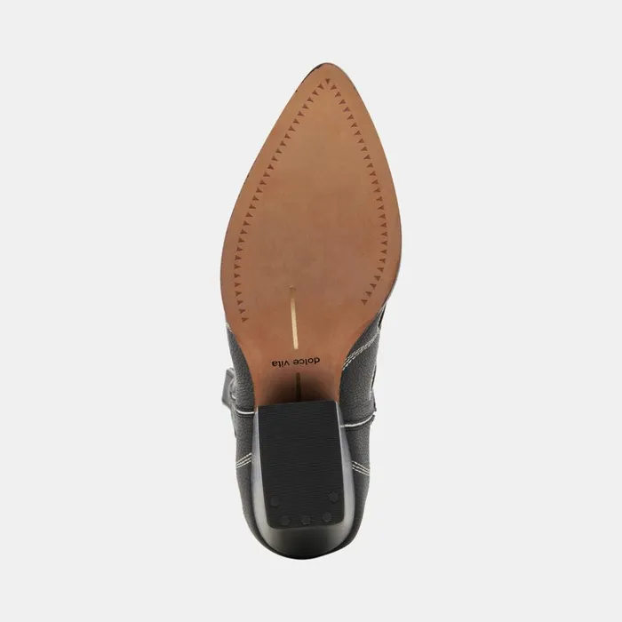 Lelou Boots Black Multi Leather Women Dolce Vita Boots and Booties