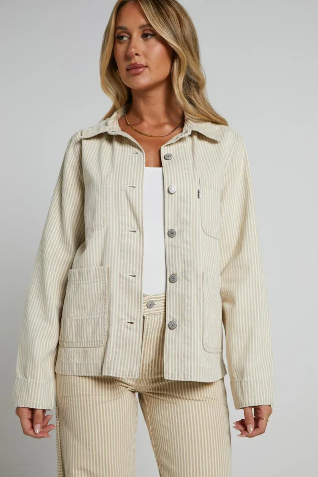 Levi039s 8211 UTILITY CHORE JACKET In Lines In The Sand Trucker Women Showpo Denim