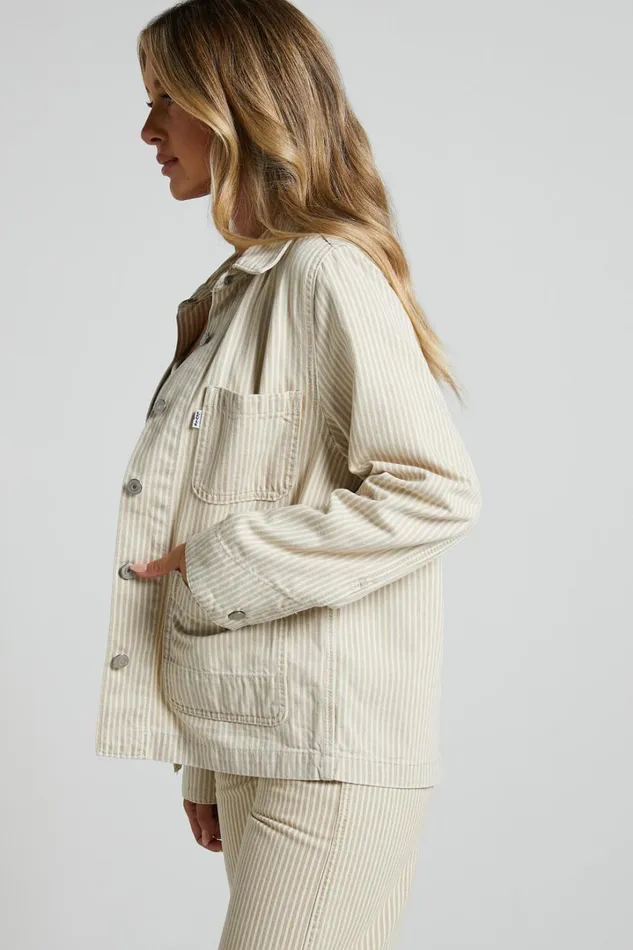 Levi039s 8211 UTILITY CHORE JACKET In Lines In The Sand Trucker Women Showpo Denim