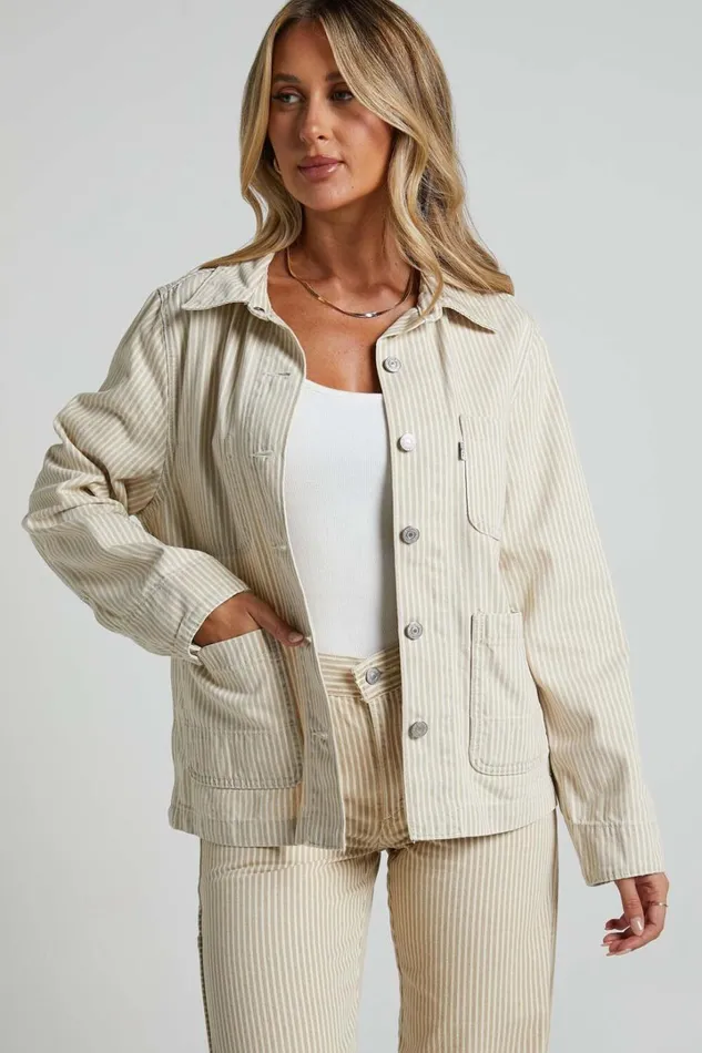 Levi039s 8211 UTILITY CHORE JACKET In Lines In The Sand Trucker Women Showpo Denim