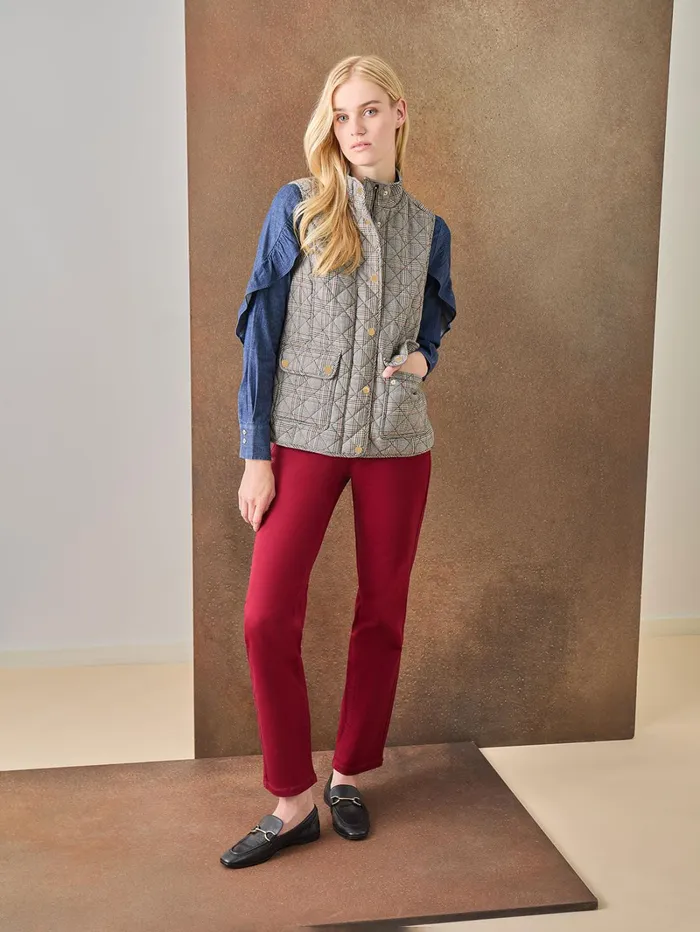 Lexington Straight Leg Jeans Bordeaux Women Jones New York Pants and Skirts