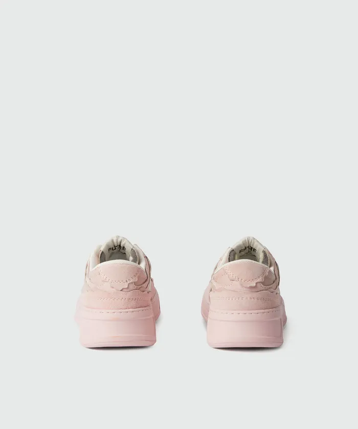 Light Pink Suede Fantastic Green Sneakers Women MSGM Sneakers