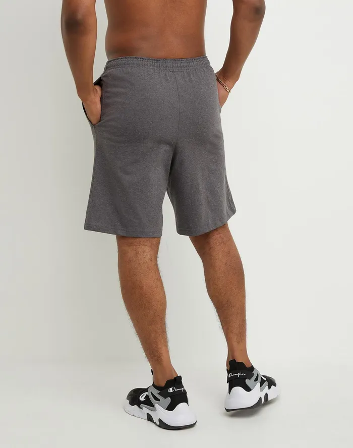 Lightweight Lounge Shorts C Patch Logo 9034 Granite Heather Men Champion Shorts