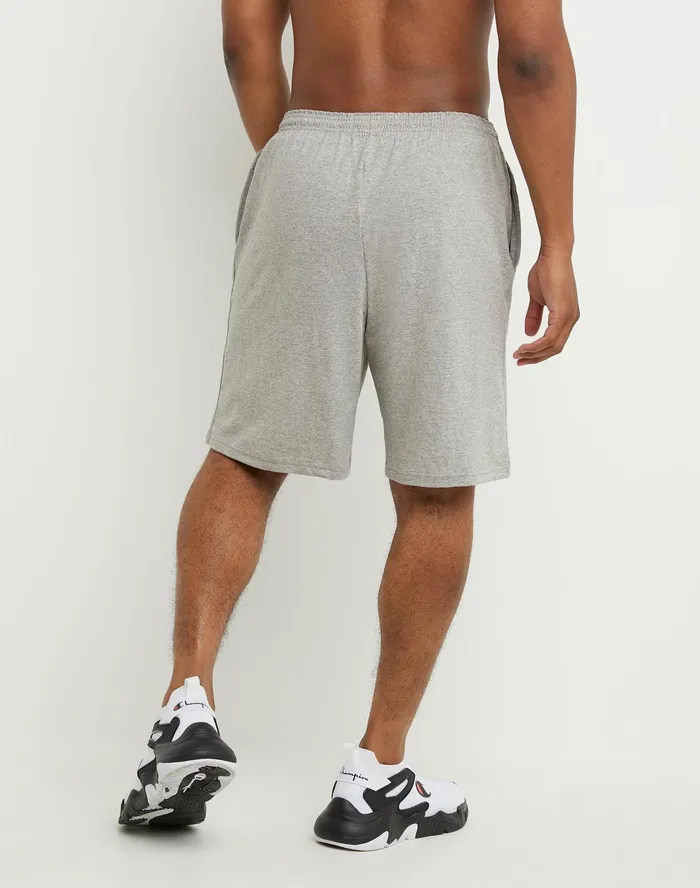 Lightweight Lounge Shorts C Patch Logo 9034 Oxford Grey Men Champion Shorts