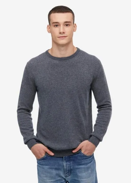 Lilysilk Crew Neck Cashmere Sweater For Men Men Sweaters