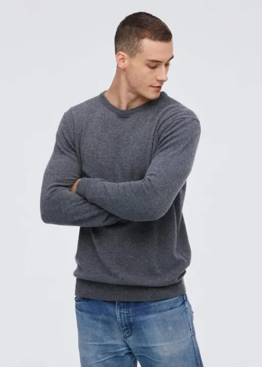 Lilysilk Crew Neck Cashmere Sweater For Men Men Sweaters