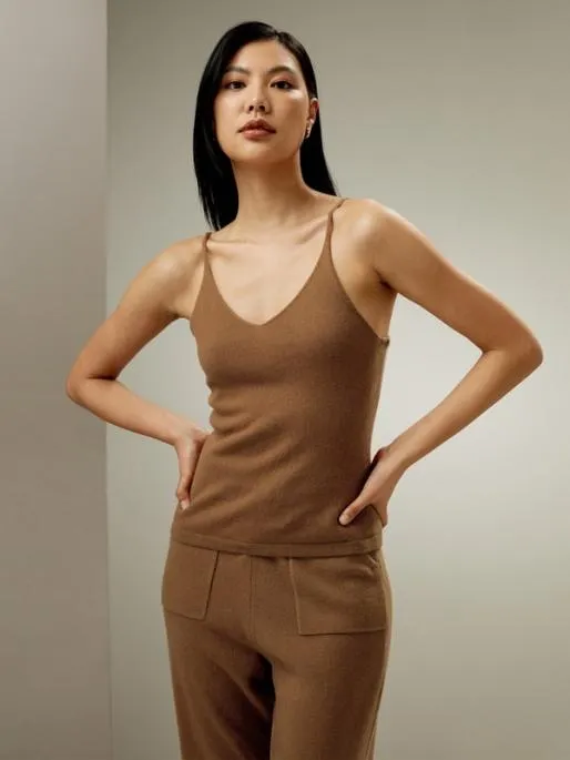 Lilysilk Essential Pure Cashmere Camisole Top Women Knitwear