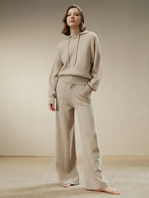 Lilysilk Fluid Cashmere Sweatpants Women Knitwear